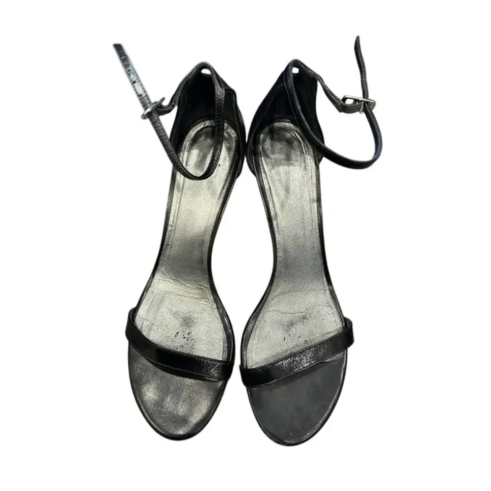 Stuart Weitzman Women’s 8.5 Black Open Toed High Heeled Shoes